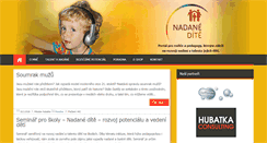 Desktop Screenshot of nadanedite.cz